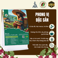 Cà phê Brazil Yellow Bourbon – Hương nho khô, maple, pecan | Mokazana
