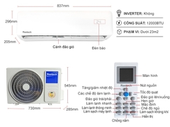 Máy lạnh Reetech 1.5 HP RT12-DF-BT