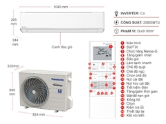 Máy lạnh Panasonic Inverter 2.5HP CU/CS-U24ZKH-8