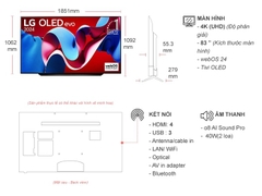 Smart Tivi OLED LG 4K 83 inch OLED83C4PSA
