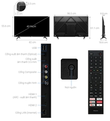 Android Tivi LED Hisense 43 inch 43A4N