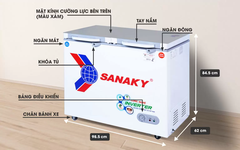 Tủ đông Inverter Sanaky 250l VH-2599W4K