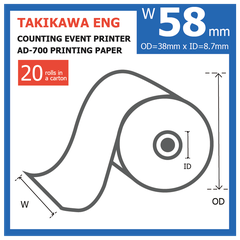 Máy in sự kiện đếm TAKIKAWA AD-700 (New Arrivals 2024)