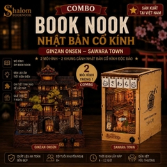 Combo Book Nook Nhật Bản Cổ Kính Halom (Ginzan Onsen - Sawara Town)