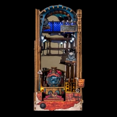 Mô hình Halom book nook diy Nhà ga Ngã Tư Vua Harry Potter collection