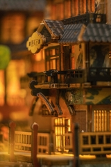 Mô hình Halom book nook diy Nhà tắm nước nóng Ginzan Onsen