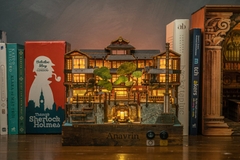 Mô hình Halom book nook diy Nhà tắm nước nóng Ginzan Onsen
