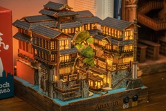 Mô hình Halom book nook diy Nhà tắm nước nóng Ginzan Onsen
