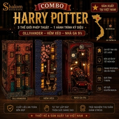 Combo Book Nook Harry Potter Halom (Ollivander + Hẻm Xéo + Nhà Ga 9¾)