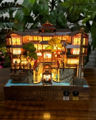 Mô hình Halom book nook diy Nhà tắm nước nóng Ginzan Onsen