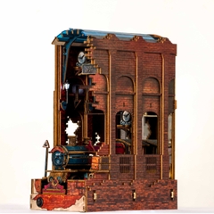 Mô hình Halom book nook diy Nhà ga Ngã Tư Vua Harry Potter collection