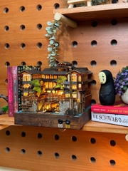 Mô hình Halom book nook diy Nhà tắm nước nóng Ginzan Onsen