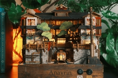 Mô hình Halom book nook diy Nhà tắm nước nóng Ginzan Onsen