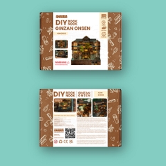 Mô hình Halom book nook diy Nhà tắm nước nóng Ginzan Onsen