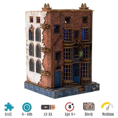 Mô hình Halom book nook diy Tiệm đũa phép Ollivanders - Harry Potter