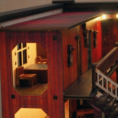 Mô hình Halom nhà hàng Viễn Tây western Town DIY