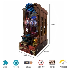 Mô hình Halom book nook diy Nhà ga Ngã Tư Vua Harry Potter collection