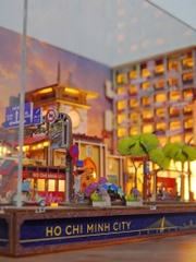 Mô Hình DIY Halom Sài Gòn Phố – Saigon Streets Có Đèn LED