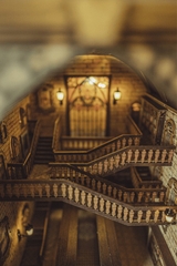 Mô hình Halom book nook diy Đại Sảnh Đường Renaissance Hogwart