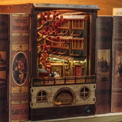 Mô hình Halom book nook diy Phố cổ Jiu Fen - Cửu Phần - Đài Loan