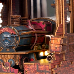 Mô hình Halom book nook diy Nhà ga Ngã Tư Vua Harry Potter collection