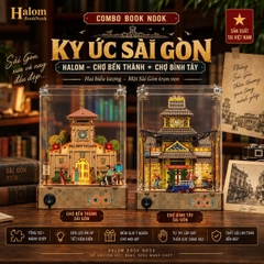 Combo Book Nook Ký Ức Sài Gòn Halom – Chợ Bến Thành + Chợ Bình Tây