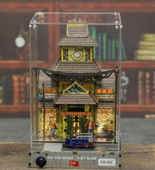 Mô Hình Book Nook DIY Halom Chợ Bình Tây Sài Gòn Có Đèn LED