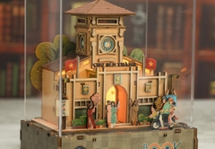 Mô Hình Book Nook DIY Halom Chợ Bến Thành Sài Gòn Có Đèn LED