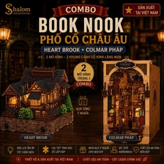 Combo Book Nook Phố Cổ Châu Âu Halom (Heart Brook + Colmar Pháp)