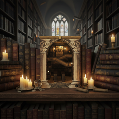 Mô hình Halom book nook diy Đại Sảnh Đường Renaissance Hogwart