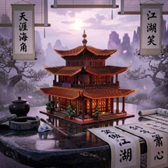 Mô hình Halom Tháp Nhạc Dương - YueYang Tower DIY