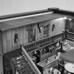 Mô hình Halom nhà hàng Viễn Tây western Town DIY