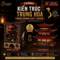 Combo Book Nook Kiến Trúc Trung Hoa Halom (Nhạc Dương Lầu + JiuFen)
