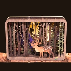 Mô hình Halom booknook Moonlit  Forest Rừng Trăng