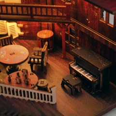 Mô hình Halom nhà hàng Viễn Tây western Town DIY