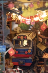 Mô hình Halom book nook Phố Đường Tàu/ Train Street Hanoi - Việt Nam