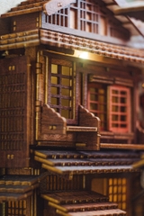 Mô Hình Halom book nook diy thị trấn Sawara quyến rũ ở Narita, Nhật Bản.