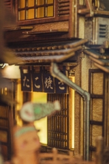 Mô Hình Halom book nook diy thị trấn Sawara quyến rũ ở Narita, Nhật Bản.