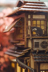 Mô Hình Halom book nook diy thị trấn Sawara quyến rũ ở Narita, Nhật Bản.