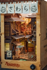 Mô Hình Halom book nook diy thị trấn Sawara quyến rũ ở Narita, Nhật Bản.