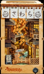 Mô Hình Halom book nook diy thị trấn Sawara quyến rũ ở Narita, Nhật Bản.