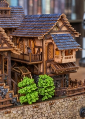 Mô Hình Halom Book nook DIY Heart brook