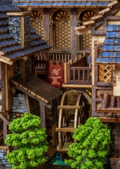 Mô Hình Halom Book nook DIY Heart brook