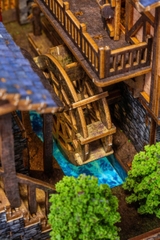 Mô Hình Halom Book nook DIY Heart brook