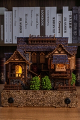 Mô Hình Halom Book nook DIY Heart brook