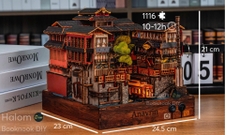 Mô hình Halom book nook diy Nhà tắm nước nóng Ginzan Onsen