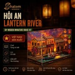 Halom DIY Phố Cổ Hội An Đèn Led - Mô Hình Gỗ Lắp Ráp, Decor Bàn Làm Việc, Quà Tặng Cao Cấp
