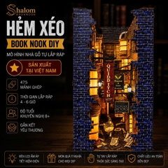 Mô hình Halom book nook diy chặn sách Hẻm Xéo