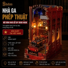 Mô hình Halom book nook diy Nhà ga Ngã Tư Vua Harry Potter collection