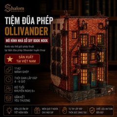 Mô hình Halom book nook diy Tiệm đũa phép Ollivanders - Harry Potter